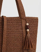 Maison Loria The Ninon Straw Tote in Brown