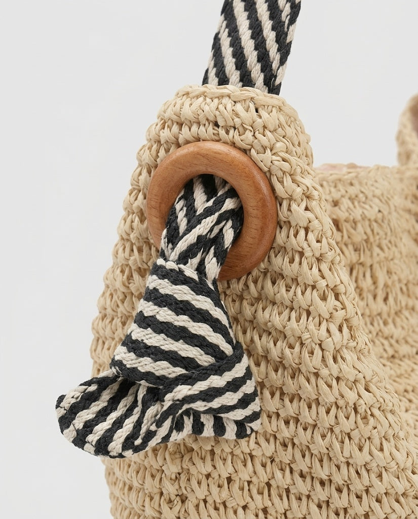 Maison Loria The Oriane Shoulder Bag in Beige