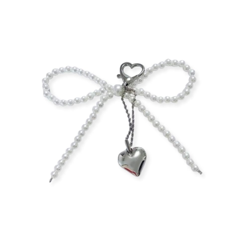 Maison Loria Pearl Bow Bag Charm