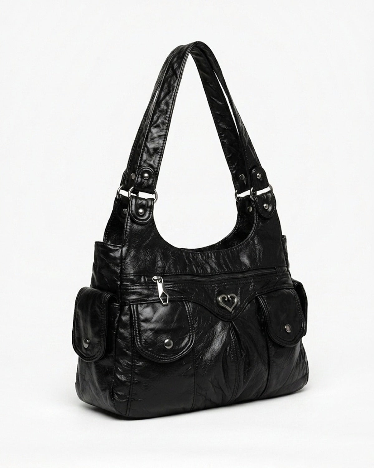Maison Loria The Sabine Shoulder Bag in Black