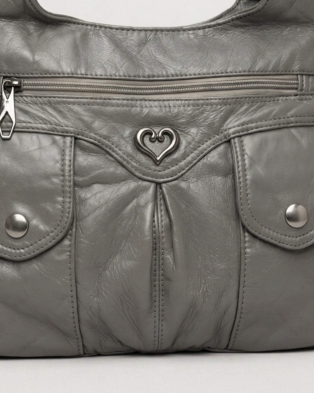 Maison Loria The Sabine Shoulder Bag in Gray