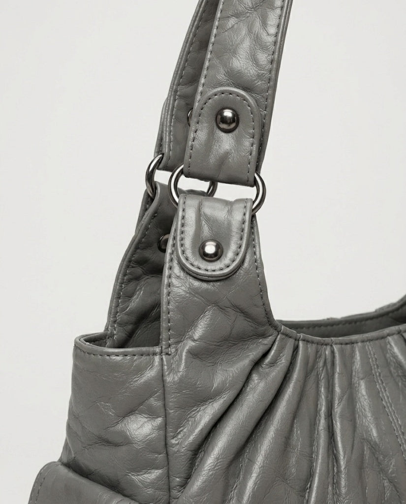 Maison Loria The Sabine Shoulder Bag in Gray