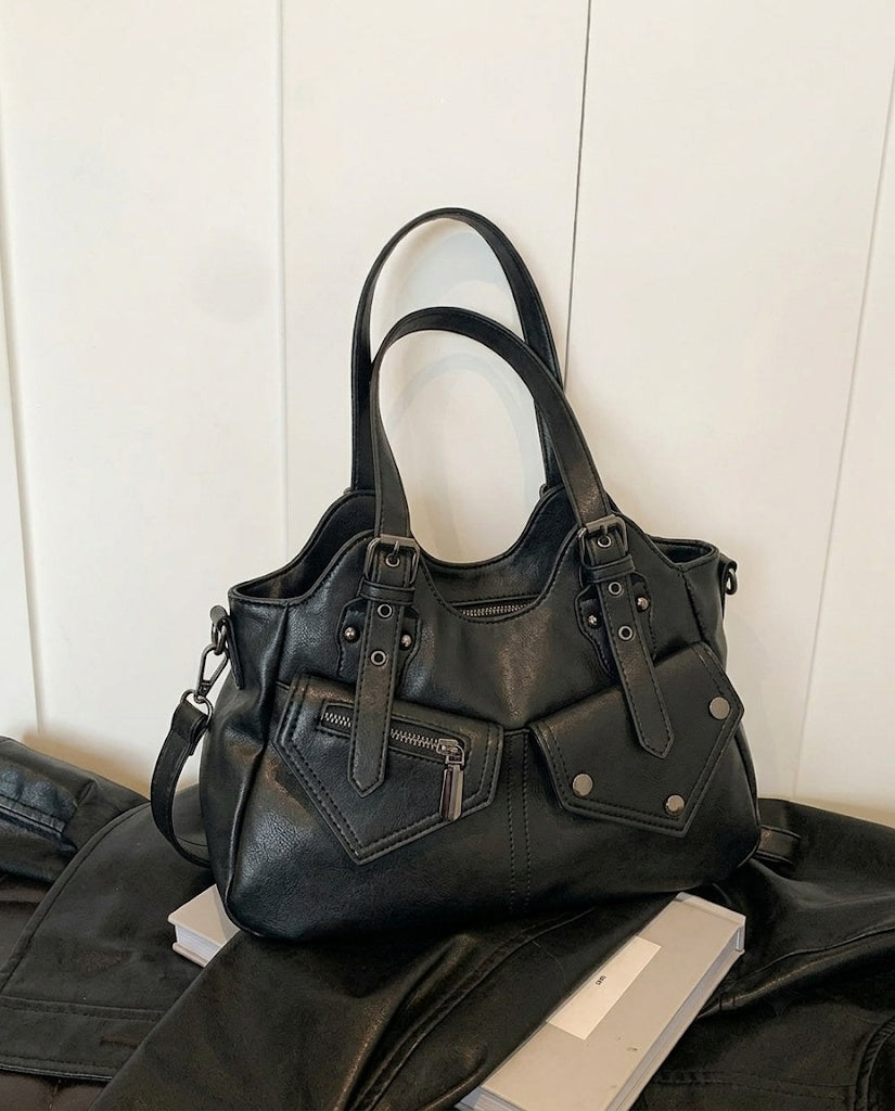 Maison Loria The Séraphine Shoulder Bag in Black