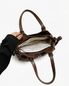 Maison Loria The Séraphine Shoulder Bag in Dark Brown