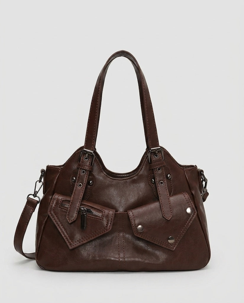 Maison Loria The Séraphine Shoulder Bag in Dark Brown