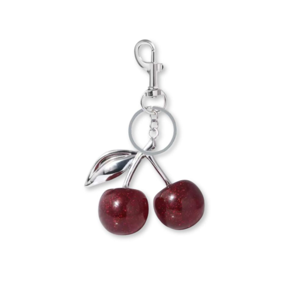 Maison Loria Silver Cherry Bag Charm
