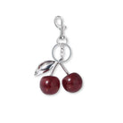 Maison Loria Silver Cherry Bag Charm